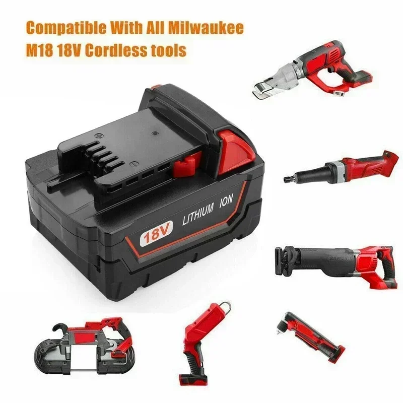 Литий-ионный аккумулятор 18 В 9 0 Ач для электроинструментов Milwaukee M18 48-11-1815 48-11-1850