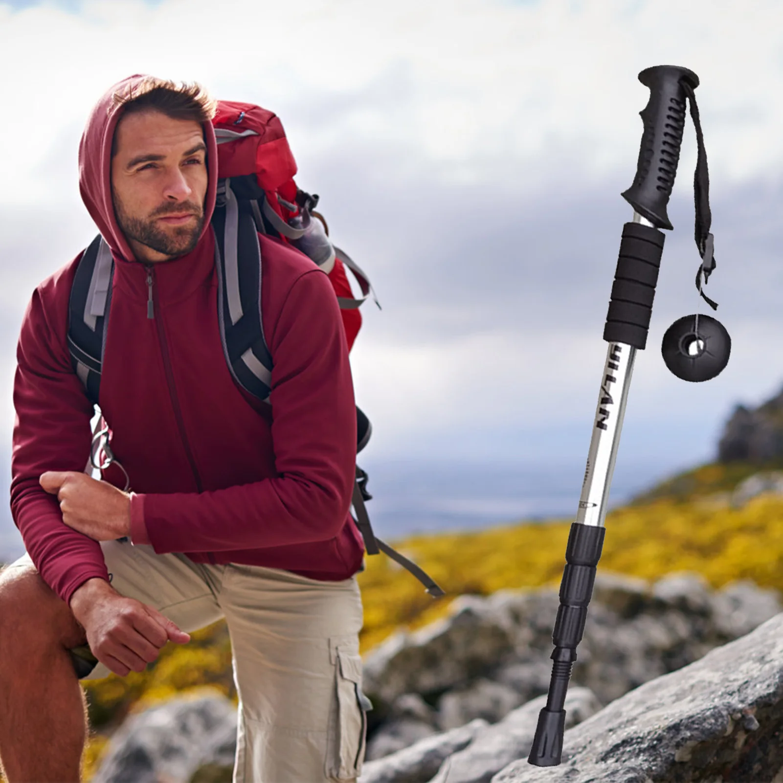 Трость для женщин не подвергается ударам имеет легкий дизайн подходит походов и