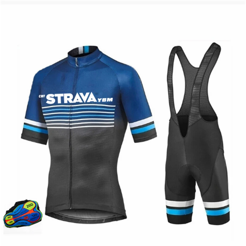 

Men's Short Sleeve Cycling Jersey With Bib-short 2021 New Cycling Set Breathable Bicycle Uniform Racing Sport Mountain Bike Suit