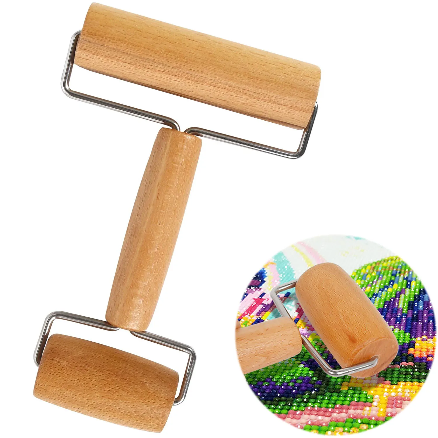 2 в 1 Деревянный инструмент для алмазной живописи