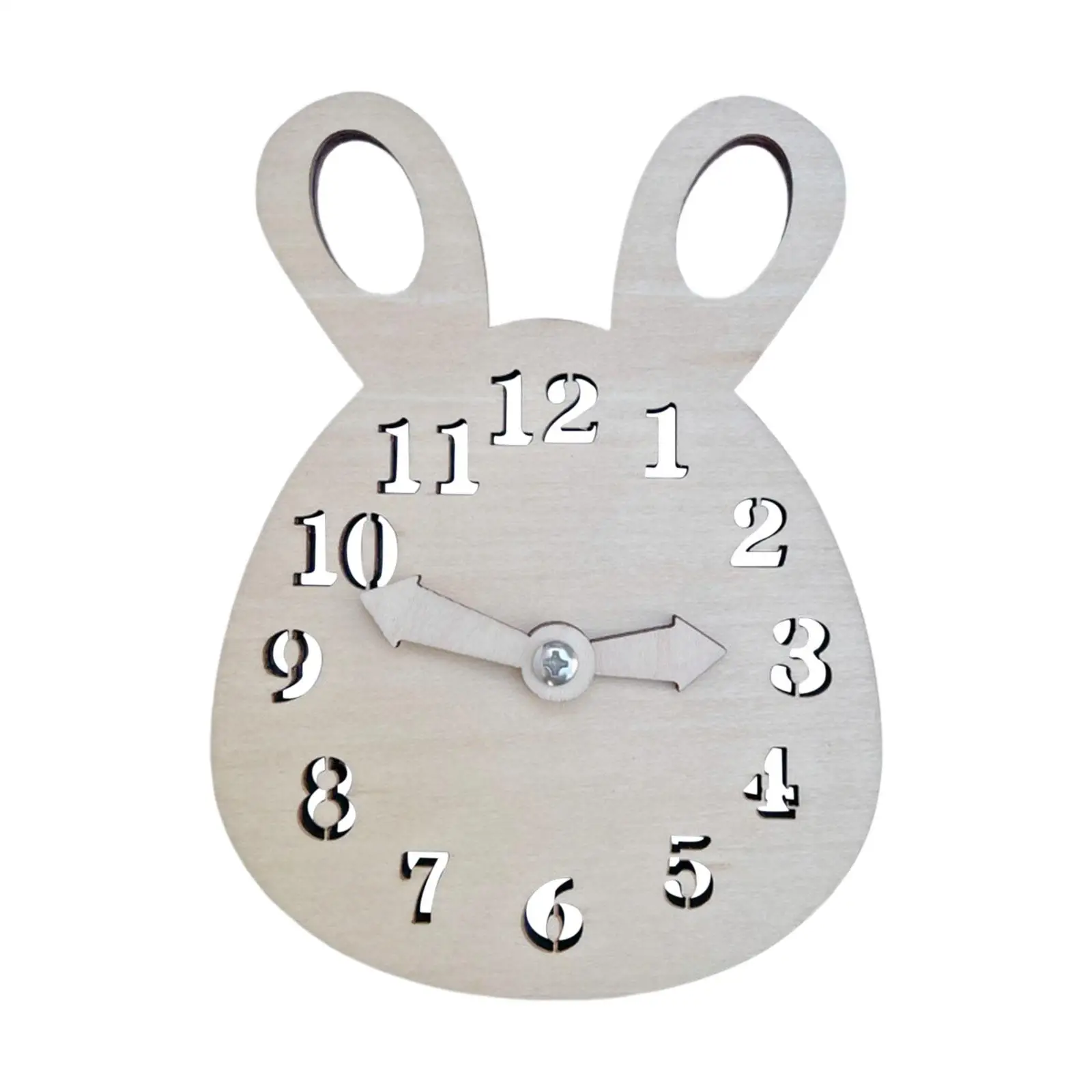 

Busy Material Rabbit Shape Clock Birthday Gift for Nursery Preschool Girls Boys