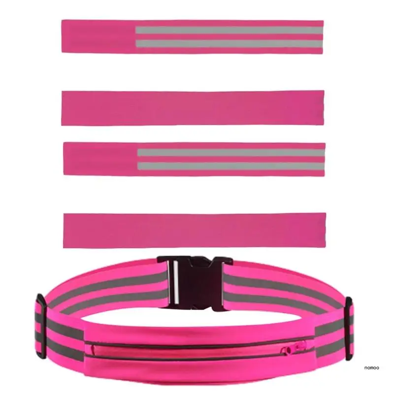 

Reflective Belt Waist Bag Armband Set for Outdoor Sports and Activities