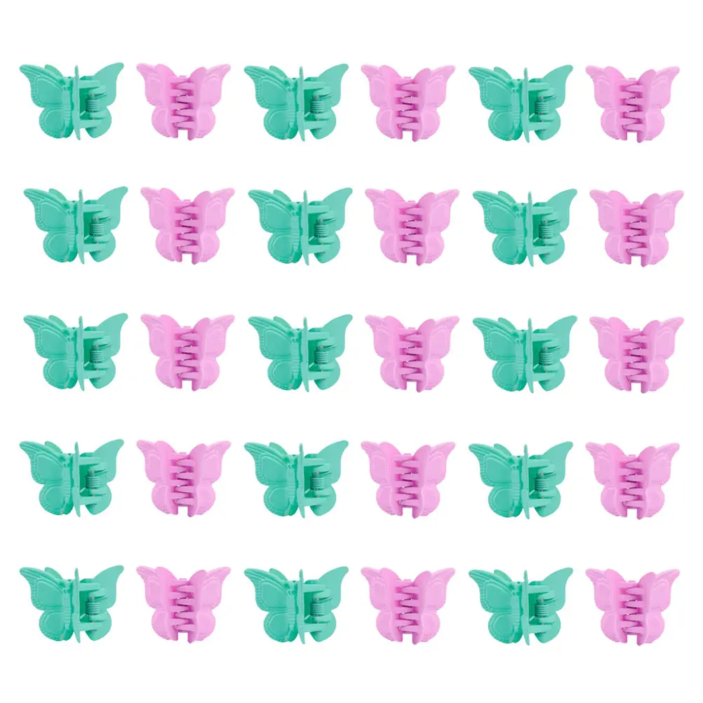 

100 шт., детские заколки для волос в виде бабочек