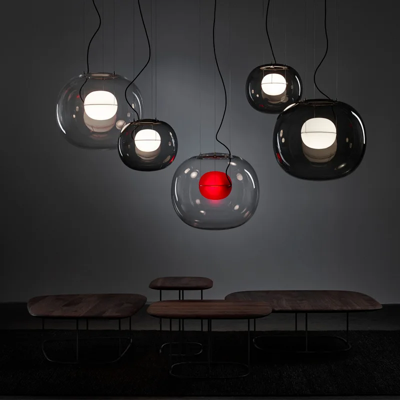 

Nordic Glass Ball Chandelier Living Room Dining Room Bedroom Bar Balcony Chandelier LED Light