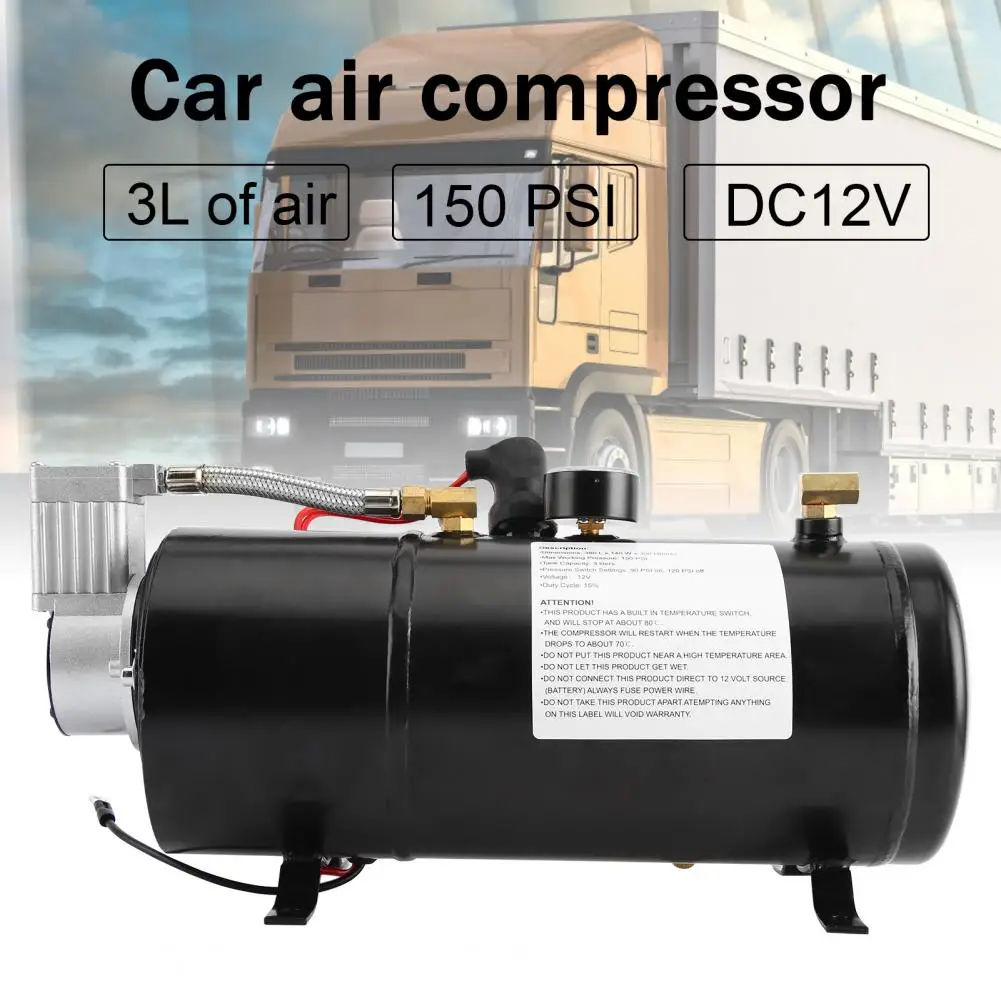 Kit Large Air Volume Pressure Switch Metal On-board Trumpet Air Compressor For Air Horn Accessories