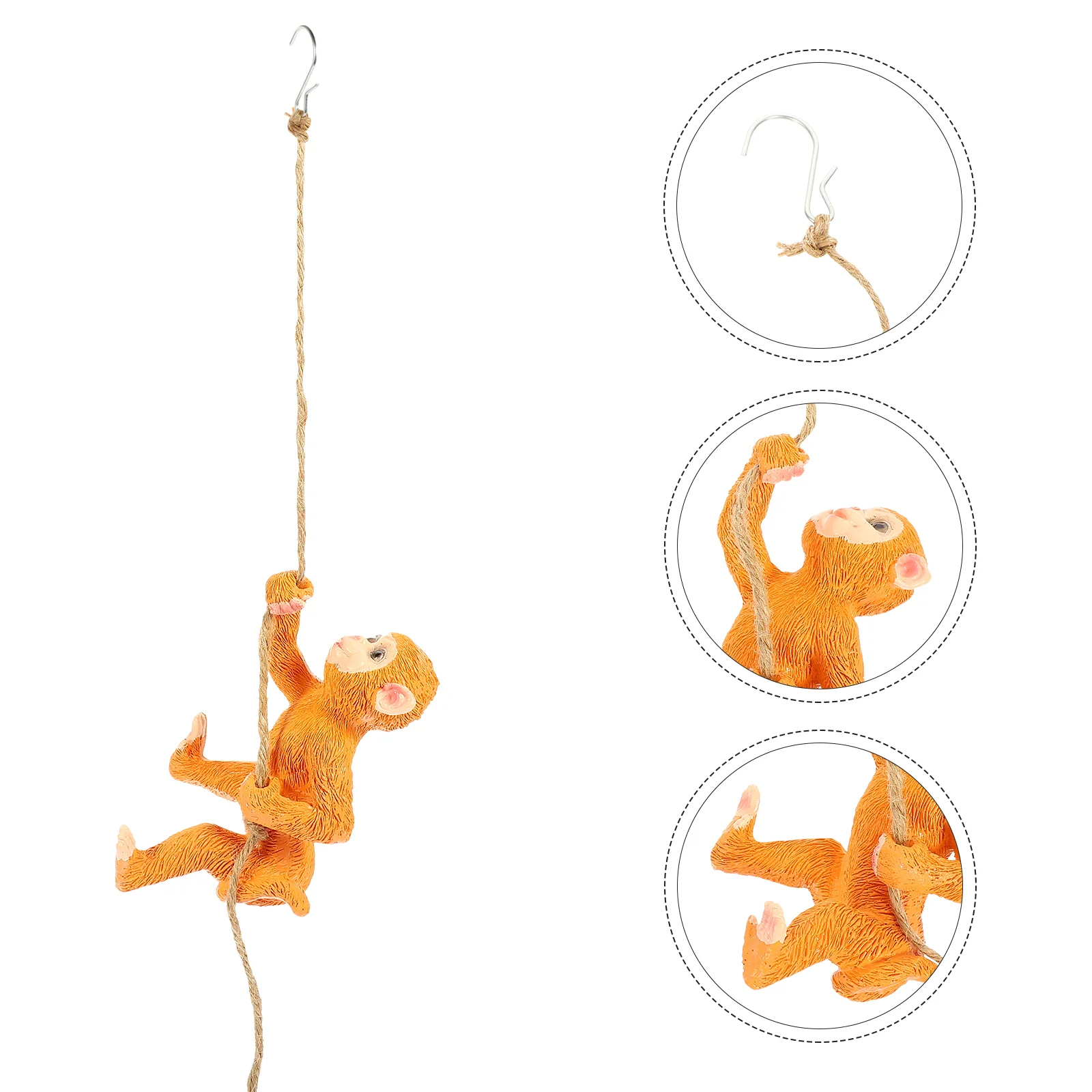 

Garden Hanging Statue Animal Figurine Ornament Sculpture Climbing Car Swinging Resin Yard Hugger Statues Pendant Figurines Tree