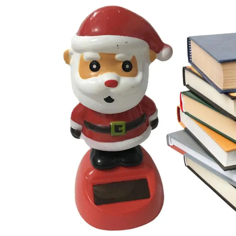 Рождественская игрушка для танцев на солнечной батарее милая кукла с