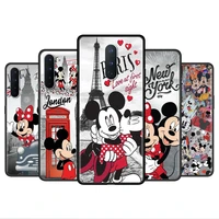 american minnie mouse soft case for oneplus 8t 9 8 7 pro nord 2 5g n10 9r 10 phone cover for oppo a95 a53 a93 f19 celular shell