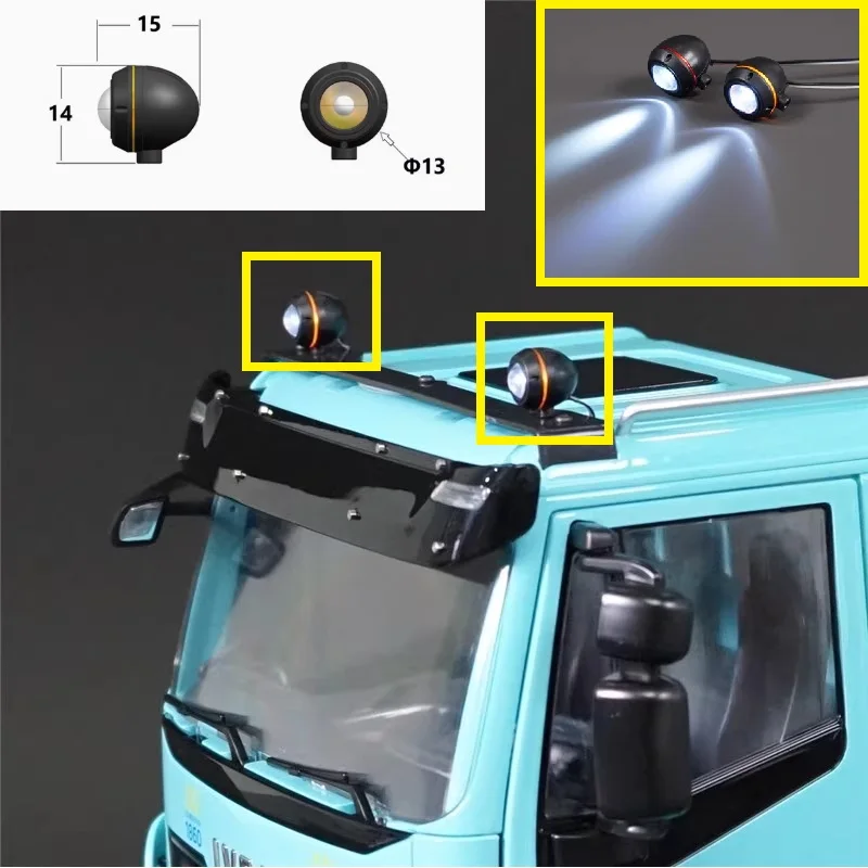 Светодиодная лампа JUWUBA Пожарный фонарь для 1/14 Tamiya RC Самосвал Прицеп SCANIA 770S VOLVO BENZ