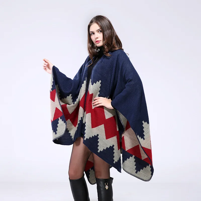 Autumn Ponchos European American Hot Selling Cloaks Air Conditioners Capes Warm Decorations Shawls Scarves Women's Cloaks