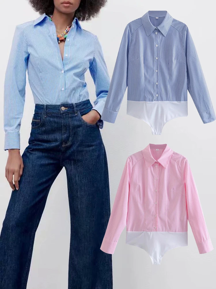 

2022 Women Shirts New Fashion Striped Slim Spring Shirts Casual Chic Elegant Youth Women Shirts Fashion Street Office Women Shir