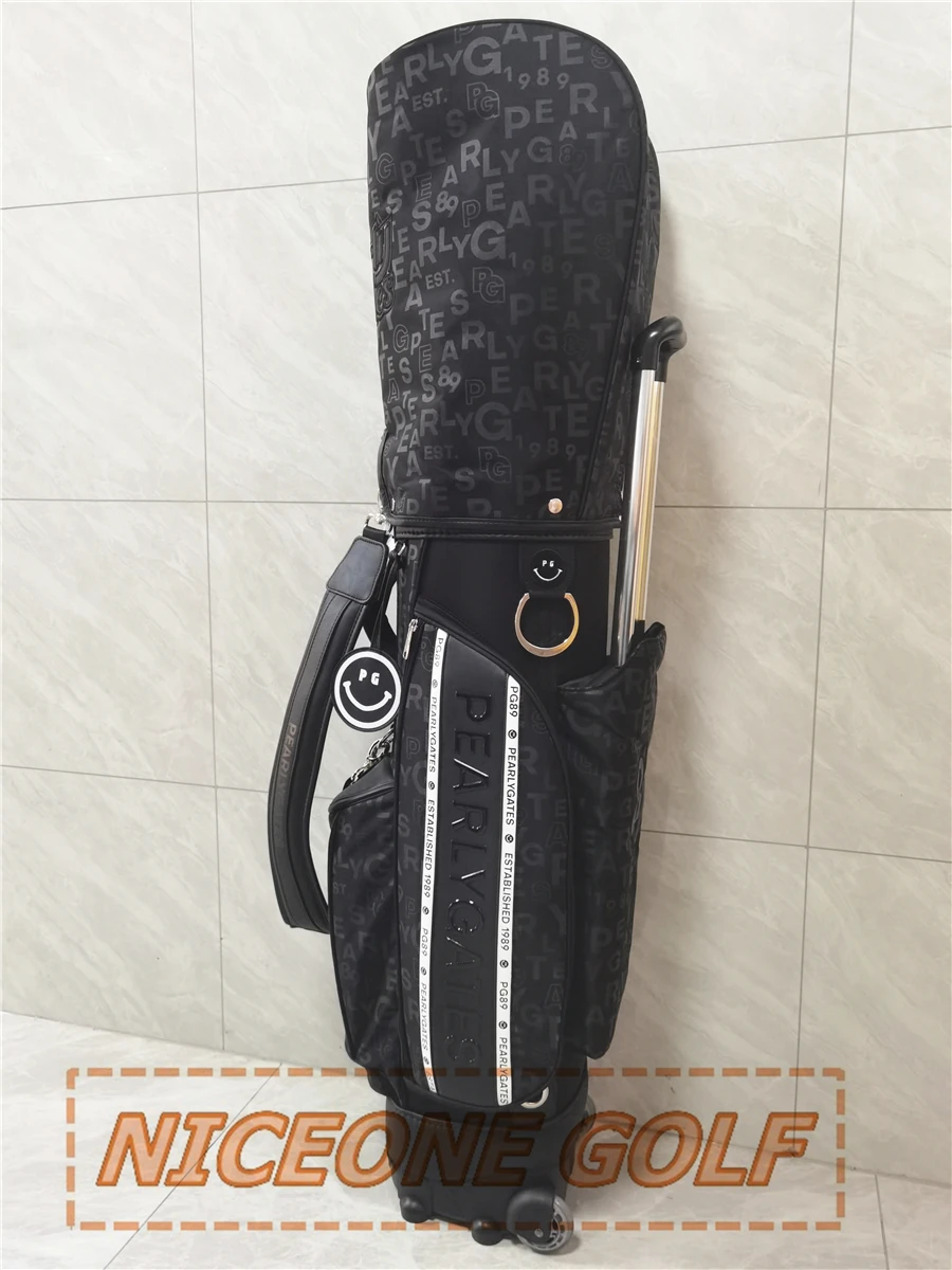 New Golf Bag for Women PG Smiling Face Waterproof Bag for Golf Club Standard Bag for Women GOLF Bag with Wheels and Pull Rod Bag