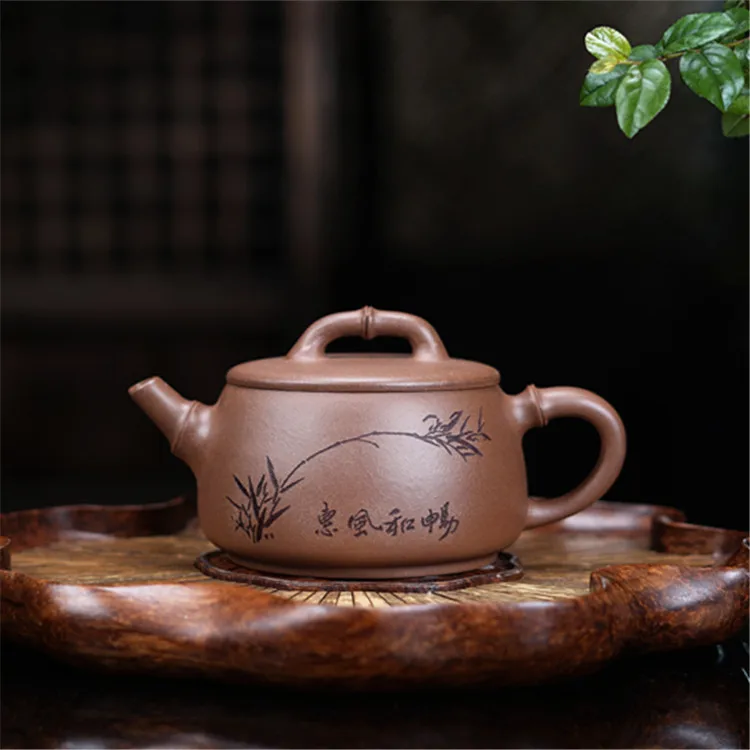 

Yixing purple clay pot famous handmade raw ore section mud huifenghechang manufacturer direct selling special gifts