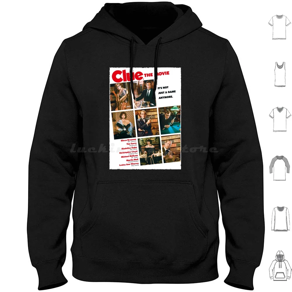 Clue (1985) Толстовки с длинным рукавом 1985 Cluedo Jonathan Lynn Wadsworth The Movie On Stage Yvette