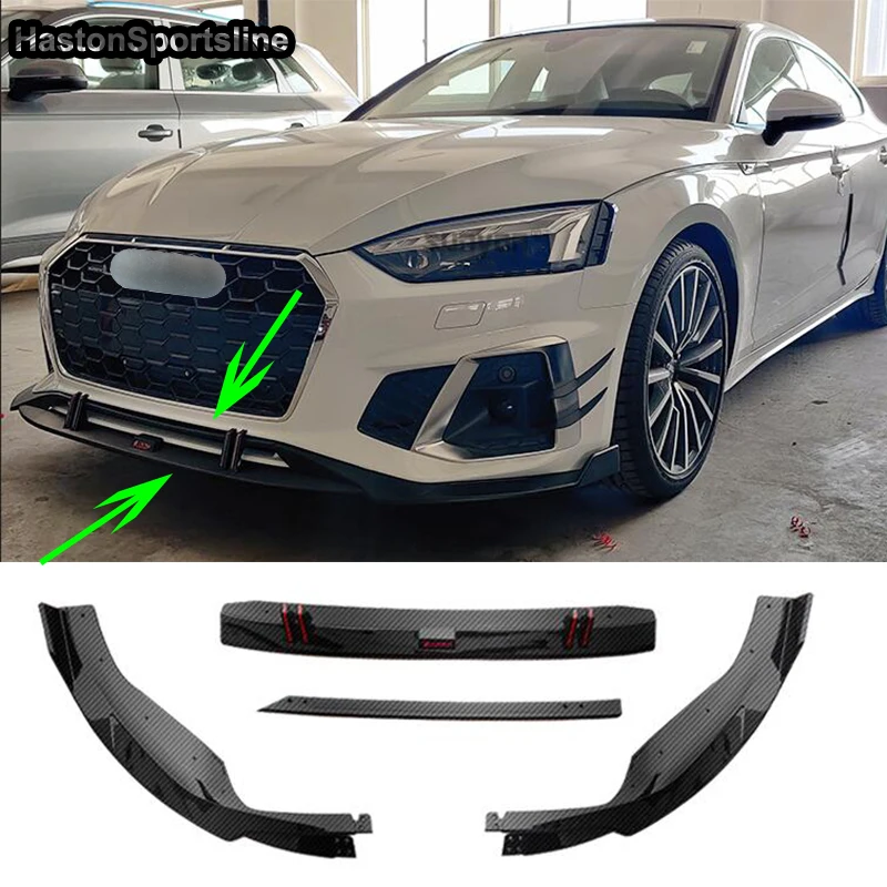 Спортивный бампер для Audi S5 S-Line 2020 2021 передний спойлер автомобильный сплиттер
