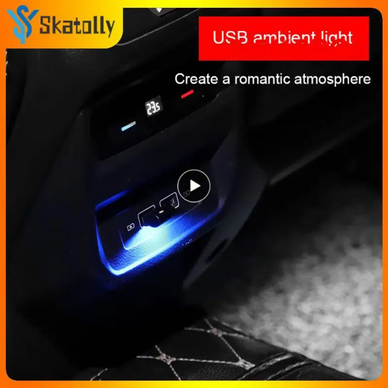 

3/5/10PCS Mini Car Usb Atmosphere Light Universal Car Night Light Multi-purpose Portable Car Led Light Car Interior Accessories