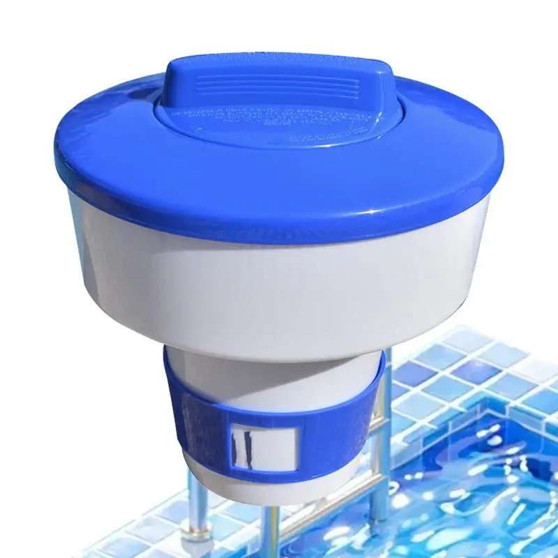 

Large Capacity Tablets Floater Floating Chlorine Dispenser Adjustable Release Flow For Indoor Outdoor Swimming Pool SPA Hot Tub