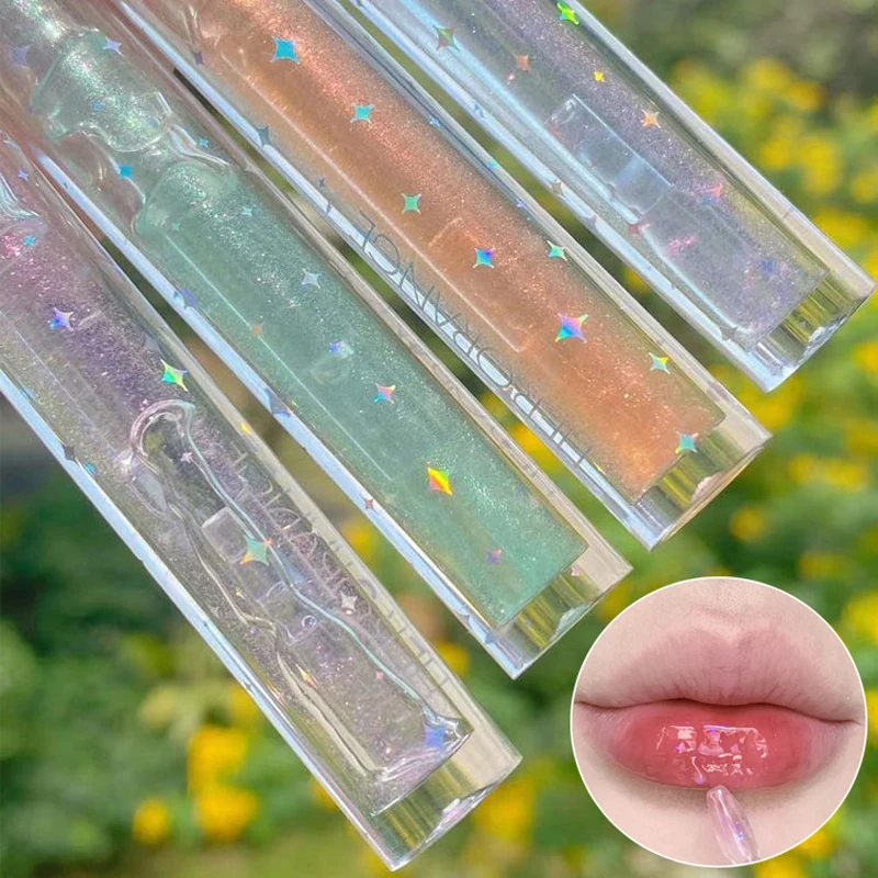 

Mirror Water Lip Gloss Lasting Glitter Moisturizer Nourishing Lip Gloss Liquid Lipstick Transparent Glass Jelly Lip Gloss Makeup