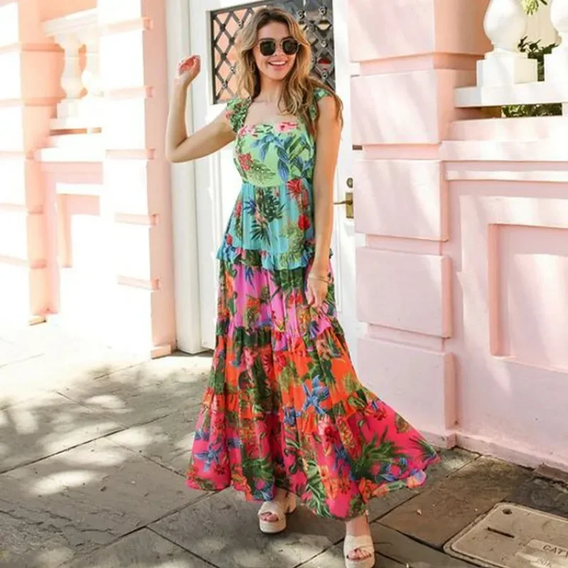 Купальник и юбка с принтом Sling Ruffle Оптовая распродажа 1 шт.