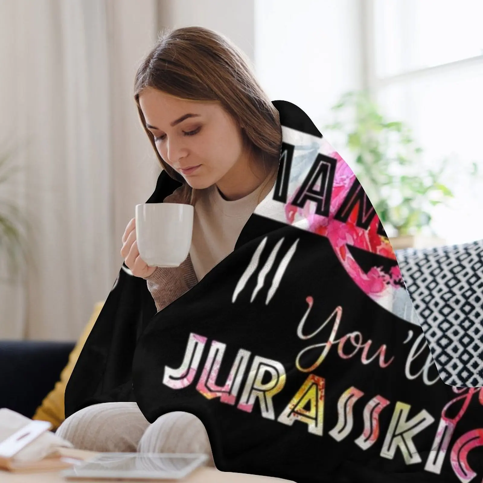 Не беспорядок с Mamasaurus Youll одеяло на День матери Jurasskicked летнее постельное белье