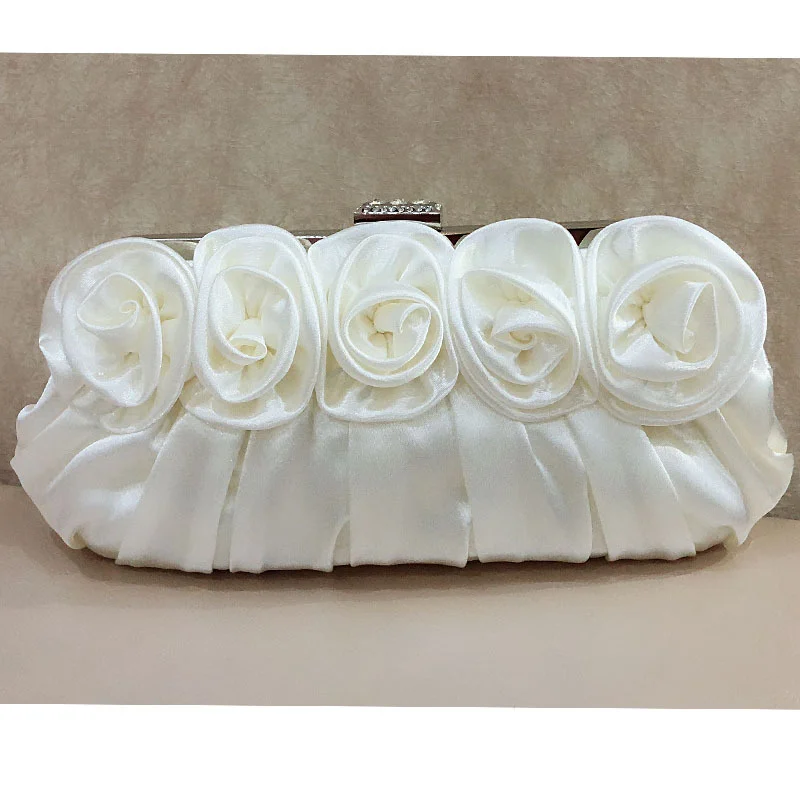 

Women Clutch Bags Beads Evening Exquisite Ladies Beaded Embroidered Wedding Party Bridal Handbag Wristlet bolsos Small WY183