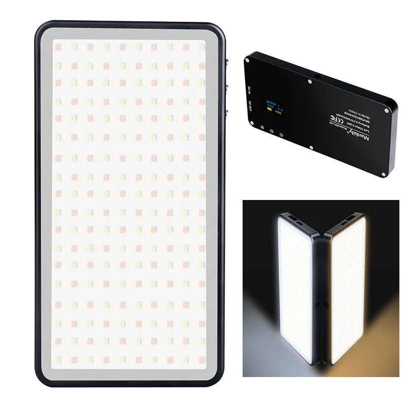 

Manbily MFL-06 Vlog фотосветильник свет ing 180 LED s 4500mAh Dimmable LED видео свет заполнясветильник свет кармансветильник