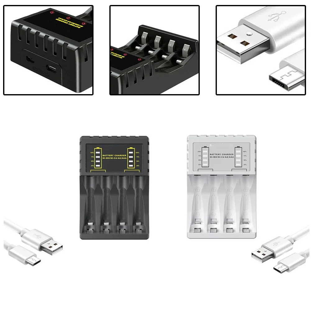 

Зарядное устройство с четырьмя USB-портами и светодиодный ным индикатором