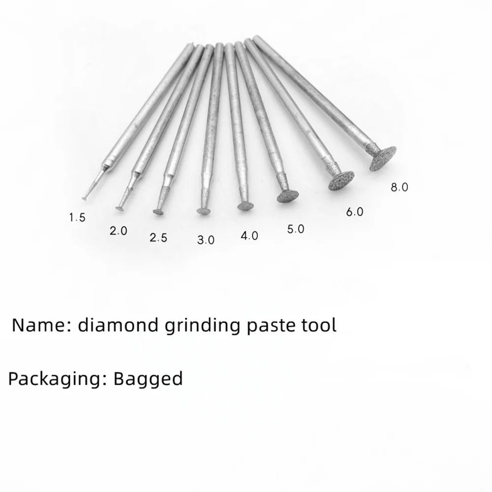 

5pcs 10pcs 2.35/3MM Shank Dia 1MM-10MM T Type Thin Slice Diamond Grinding Head Diameter Rotary Carving Polishing Cutting Tool