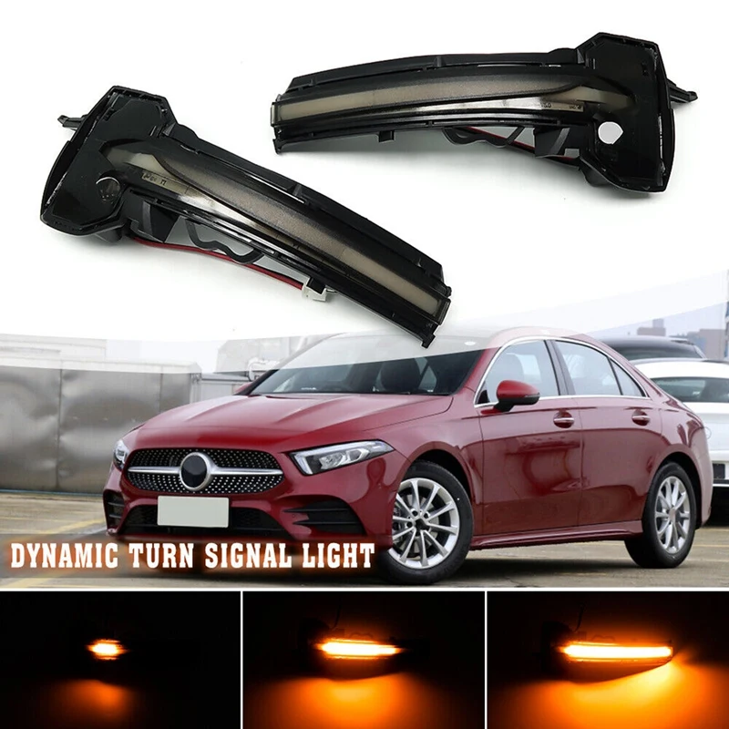 LED Side Mirror Dynamic Turn Signal Light For Mercedes-Benz A-Class W177 V177 C118 A200 A250 A35 A45 AMG 2019 - 2021