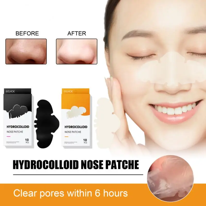 

Patch Nose Hydrocolloid Patches For Nose Pores Pimples Zits And Oil Overnight Pore Strips To Absorb Acne Nose Gunk (10 Count)