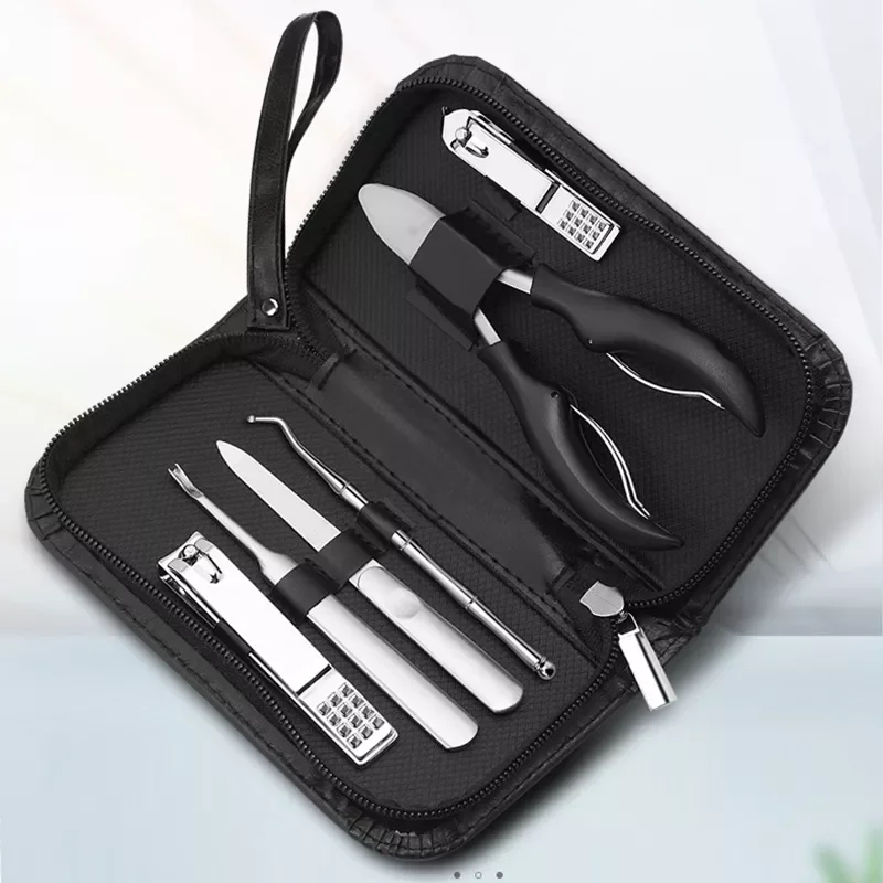 

NEW2022 Manicure Set Pedicure Sets Nail Clipper Stainless Steel Professional Nail Cutter Tools with Travel Case Kit