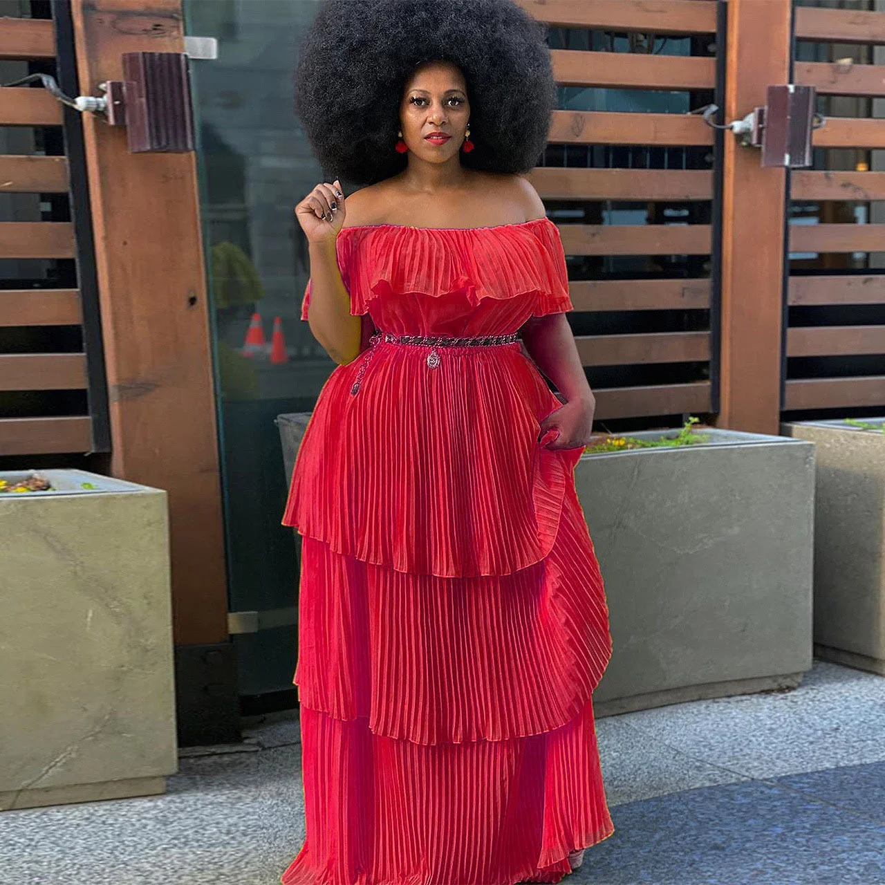 Plus Size Long Dress 2023 Autumn Winter Dress Yellow Chiffon One Shoulder Off Back Slim Beach Holiday Pleated Long Dress
