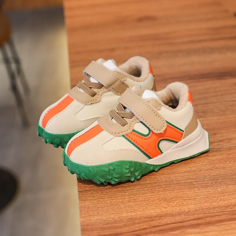 

Newborn Baby tennis Shoes Velvet Toddler Boys Sneakers Winter Anti-slippery Soft Bottom Infant Girl Shoes Child Footwear 2022