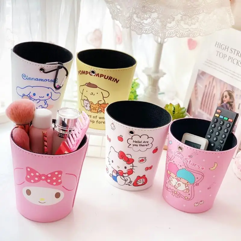 Кавайная аниме серия Sanriod Mymelody Hello Kittyed Cinnamoroll Автомобильная корзина для мусора