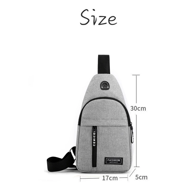 Men Shoulder Bags Waist Pack Male Canvas Chest Bag for Men Fashion Messenger Crossbody Bags Travel Sling Bag Fanny Pack