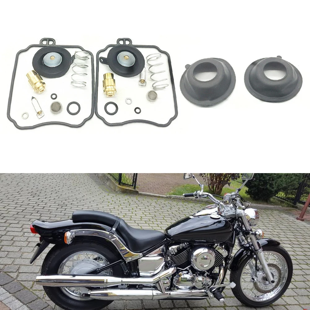 

Accessories Carburetor Repair Kits Fit For YTR XVS650 V-STAR 1998-2015 2 Sets Carburetor High Reliability Repair Tool