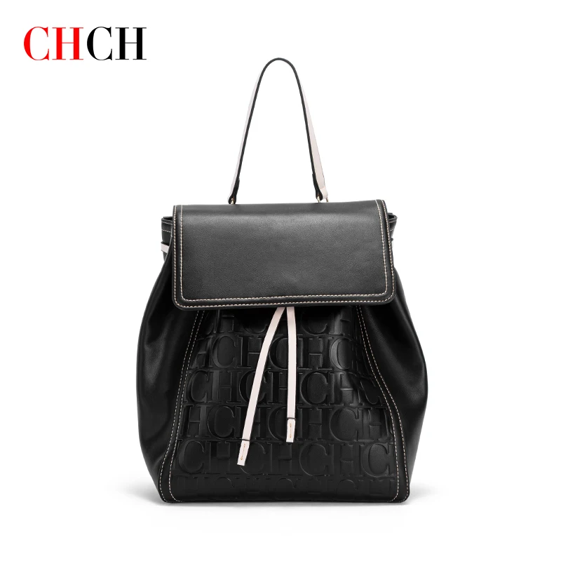 

CHCH Women's Backpack Large Capacity Travel Rucksack Ladies Soft Split Business Satchel Female Casual Shoulder Bags