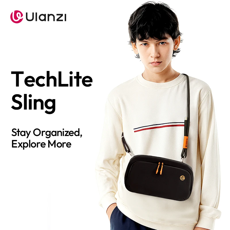 Фото ​ Ulanzi YY08 TechLite Sling Портативная сумка через плечо для смартфона Мини-микрофон Экшн-камера для путешествий на открытом воздухе №2