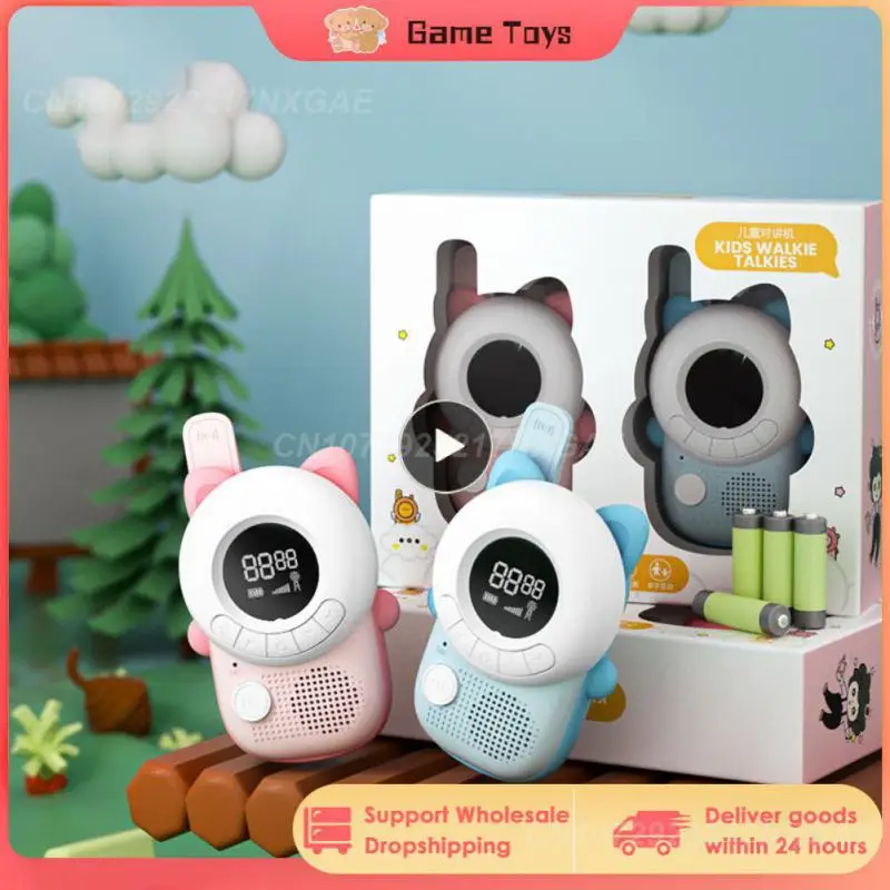 

Children Radio Anti-loss Lanyard Design Strong Penetration Mini Walkie-talkie Cartoon Long-distance Clear Intercom Durable