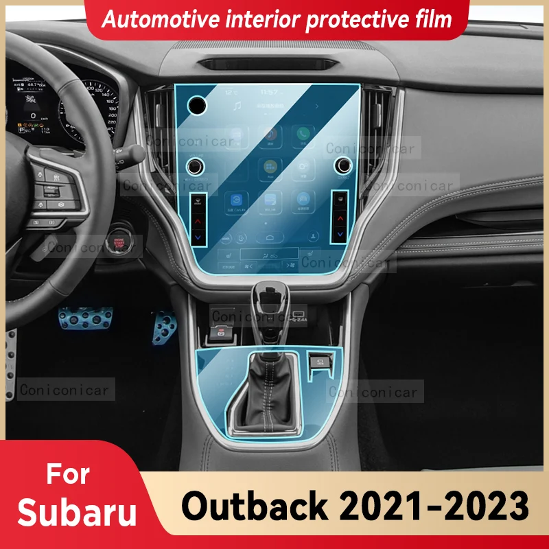 

For SUBARU Outback 2023 2022 2021 Gearbox Panel Dashboard Navigation Automotive Interior Protective Film TPU Anti-Scratch