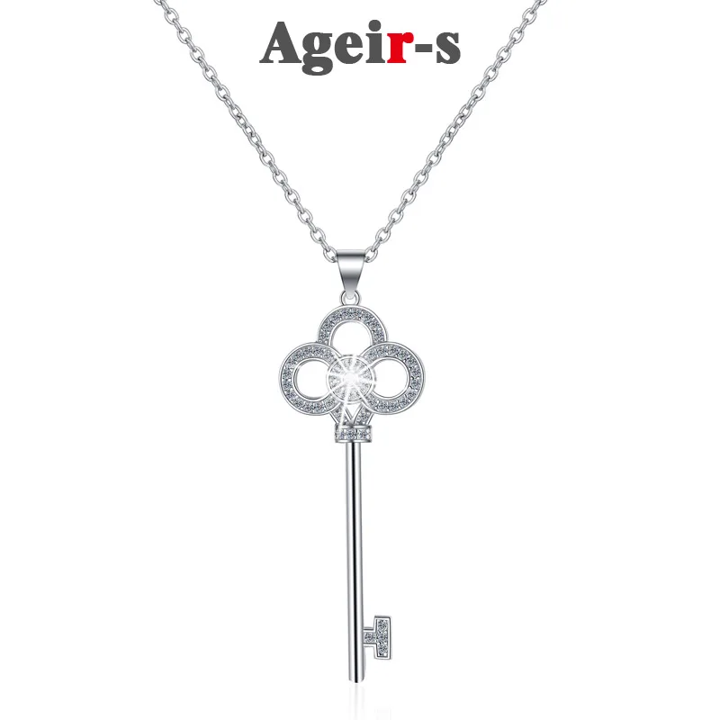 

Женское ожерелье из серебра 925 пробы, с муассанитом 26%