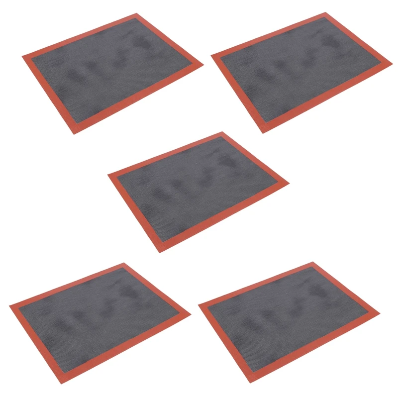 

5-кратный перфорированный силиконовый коврик для выпечки, антипригарный противень для печенья/хлеба/макаруна/печенья, кухонные принадлежности