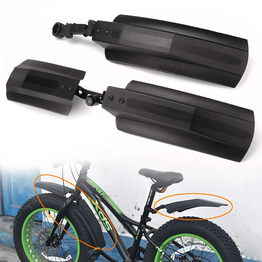 

Snow Bicycle mudguard 20 inch 26 inch Front Rear Mudguard Fat Bike MTB Bikes Cycling Snow Bike Fender Wide Tire Bicycle Flashing