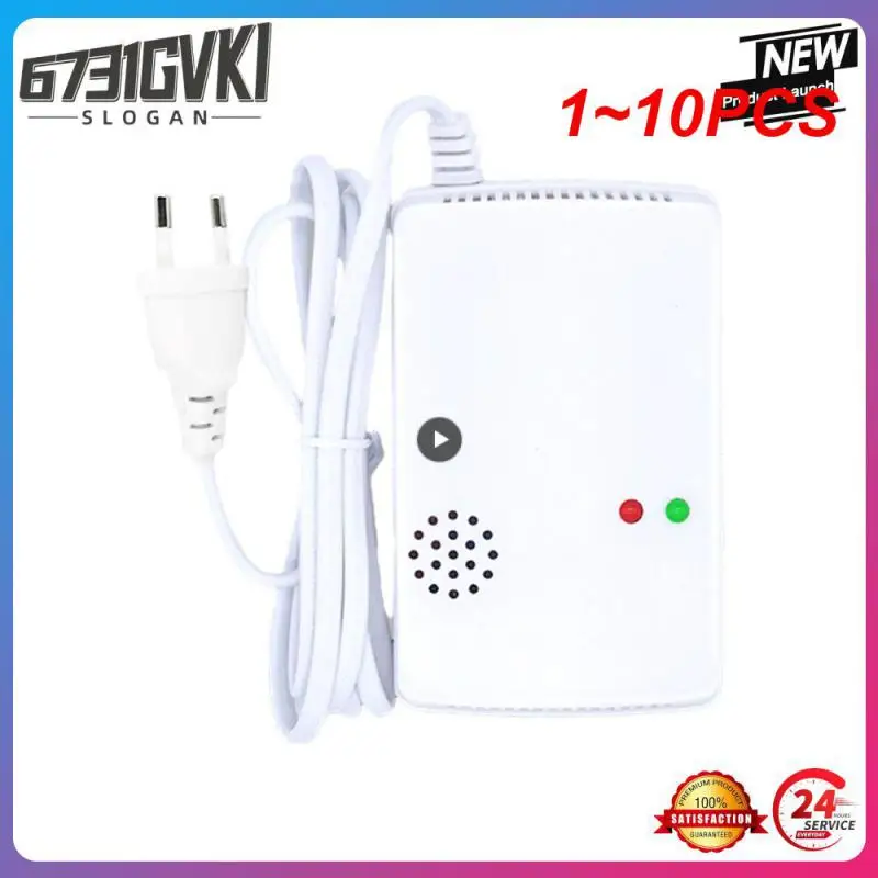 

1~10PCS Independent Carbon Monoxide Detector, Gas Detector,Gas Alarm Sensor Methane Propane ,Gas leak Detector ,EU Plug LCD