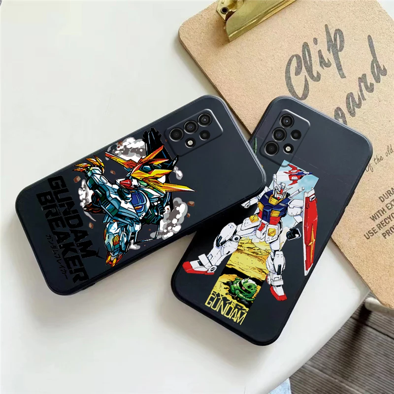 

GUNDAM Anime Phone Case For Samsung Galaxy A32 4G 5G A51 4G 5G A71 4G 5G A72 4G 5G Liquid Silicon Carcasa Soft Funda Coque