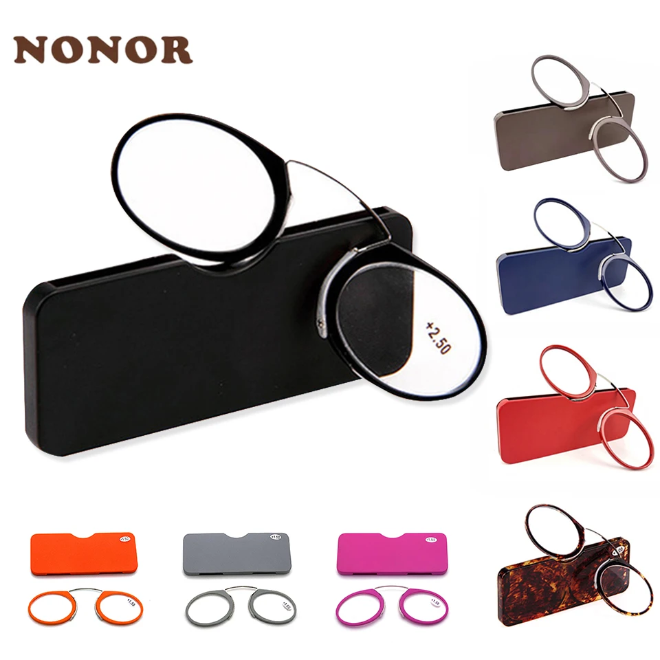 Очки для чтения NONOR TR с зажимом и переносицей, от 1,0 до