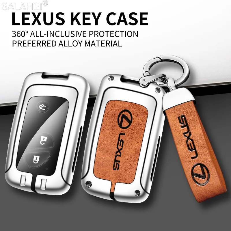 

Zinc Alloy Car Smart Remote Key Fob Case Full Cover Shell For Lexus IS250 CT200 CT200h RX270 RX350 RX450 Keychain Accessories