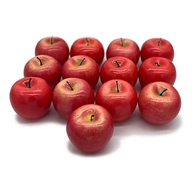 

Realistic Fake Apples 13 PCS - Fake Fruits,Decorative Fruit For Decoration (Red)