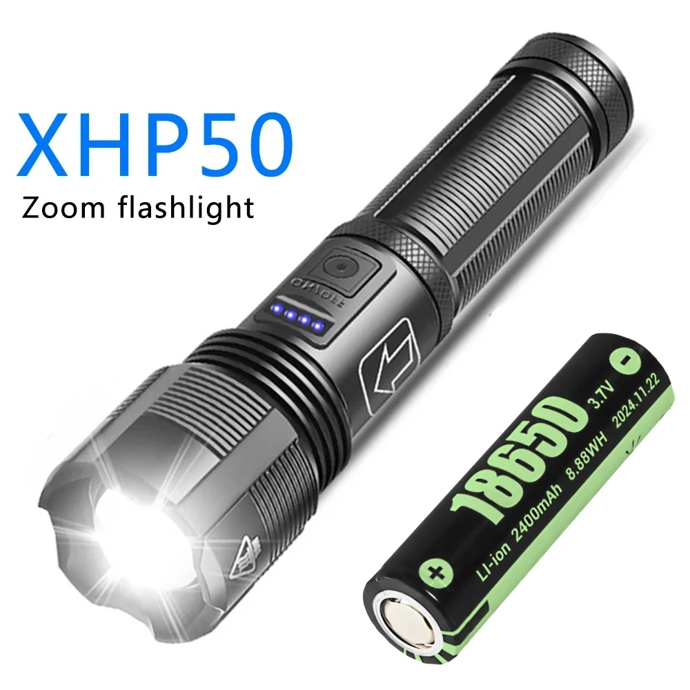 

LONGRIVER Тактический фонарь XHP70 USB 18650