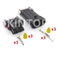1 set 3 pins automotive temperature sensor wire cable plug 12129615 12110293 car waterproof electrical socket